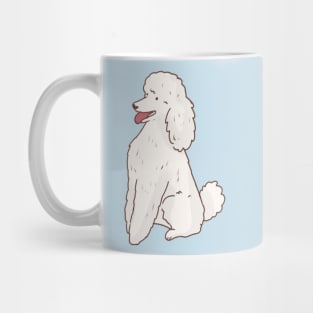 Cute poodle dog illustration Mug